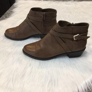 brown booties with buckles